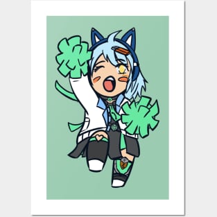 Green Chibi Posters and Art